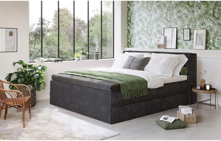 Home affaire Boxspring Milano Boxbed incl. topmatras 2 matrassen hardheden H2 H3 en H4 naar keuze - Foto 3