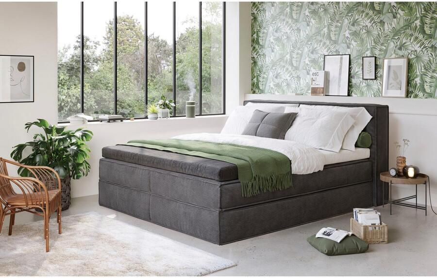 Home affaire Boxspring Milano Boxbed incl. topmatras 2 matrassen hardheden H2 H3 en H4 naar keuze - Foto 3