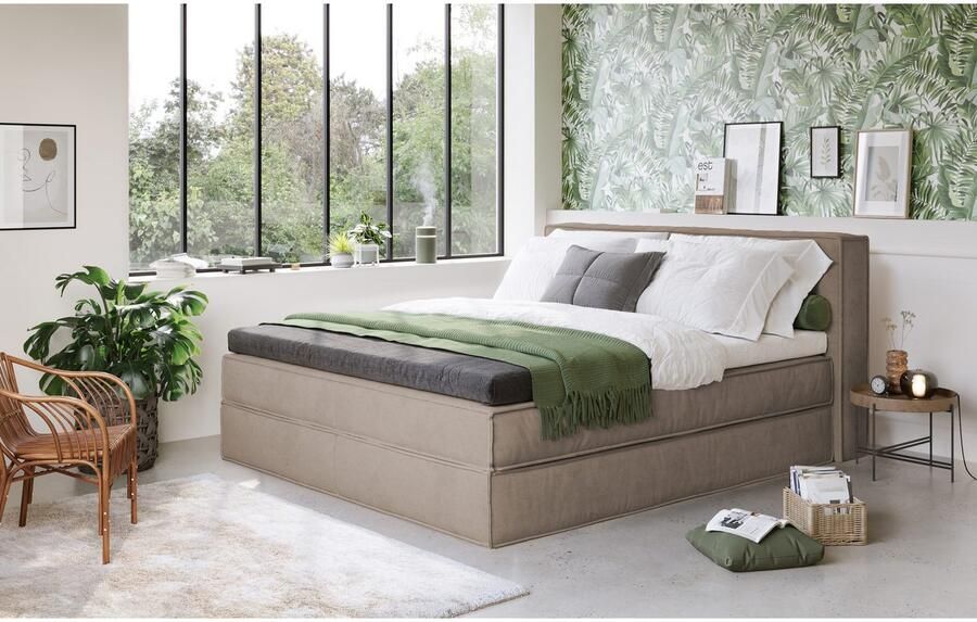 Home affaire Boxspring Milano Boxbed incl. topmatras 2 matrassen hardheden H2 H3 en H4 naar keuze - Foto 3