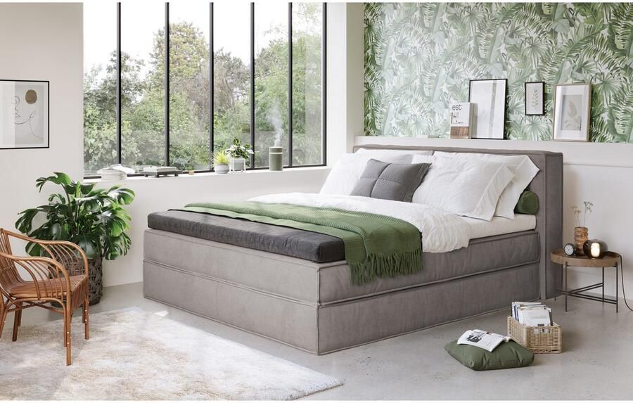 Home affaire Boxspring Milano Boxbed incl. topmatras 2 matrassen hardheden H2 H3 en H4 naar keuze - Foto 3