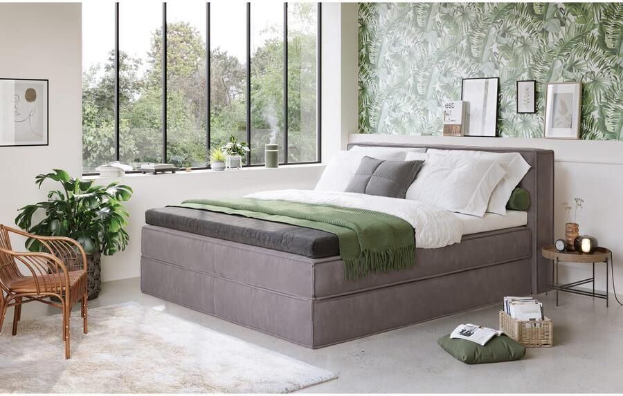 Home affaire Boxspring Milano Boxbed incl. topmatras 2 matrassen hardheden H2 H3 en H4 naar keuze - Foto 3