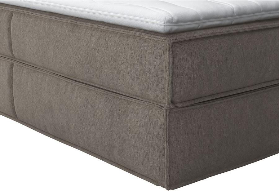 Home affaire Boxspring Milano Boxbed incl. topmatras 2 matrassen hardheden H2 H3 en H4 naar keuze
