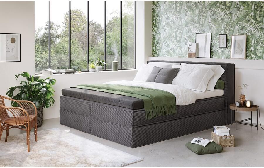 Home affaire Boxspring Milano Boxbed incl. topmatras 2 matrassen hardheden H2 H3 en H4 naar keuze - Foto 3