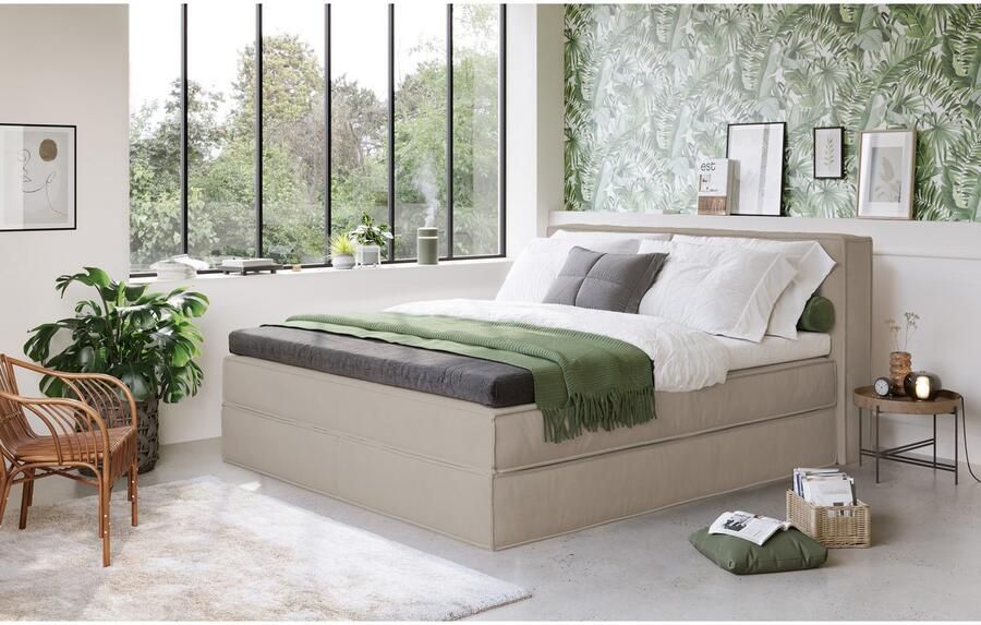 Home affaire Boxspring Milano Boxbed incl. topmatras 2 matrassen hardheden H2 H3 en H4 naar keuze - Foto 3