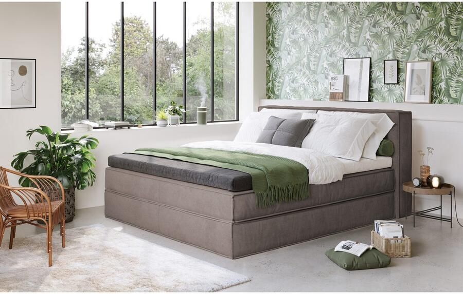 Home affaire Boxspring Milano Boxbed incl. topmatras 2 matrassen hardheden H2 H3 en H4 naar keuze - Foto 3