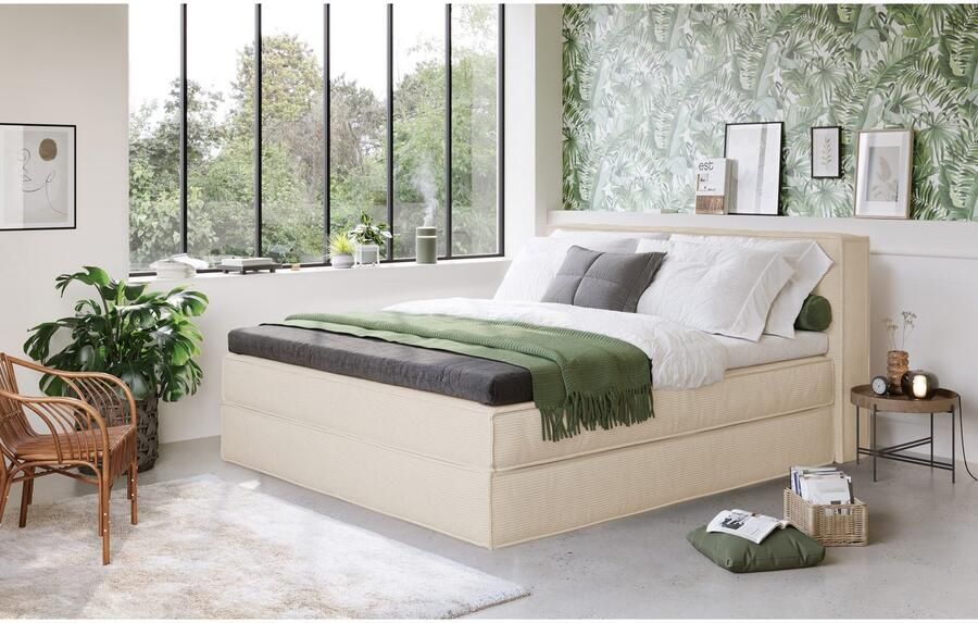 Home affaire Boxspring Milano Boxbed incl. topmatras 2 matrassen hardheden H2 H3 en H4 naar keuze - Foto 3