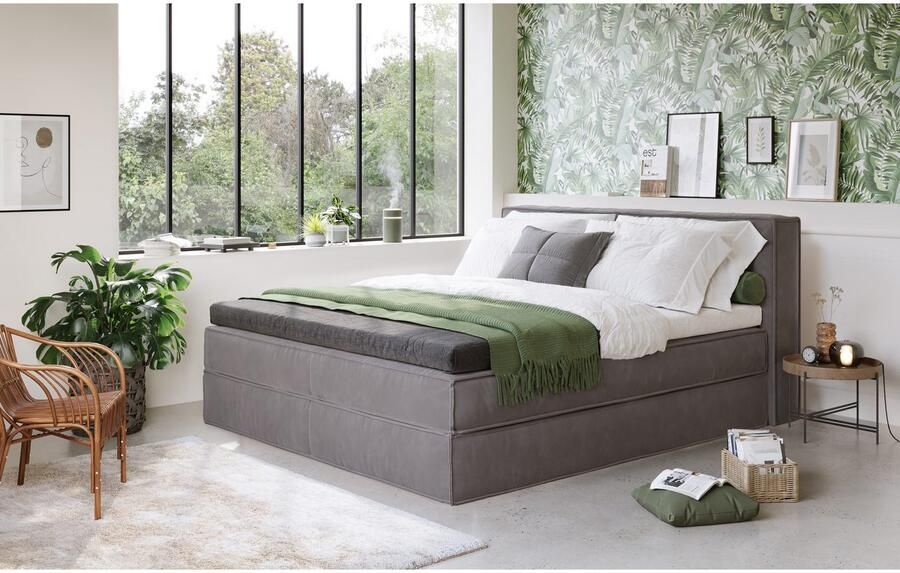 Home affaire Boxspring Milano Boxbed incl. topmatras 2 matrassen hardheden H2 H3 en H4 naar keuze - Foto 3