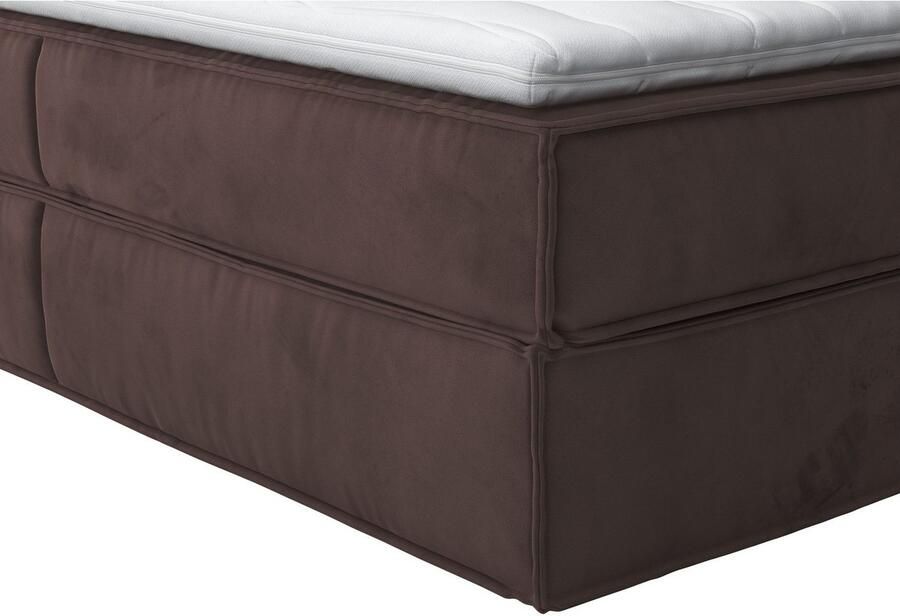 Home affaire Boxspring Milano Boxbed incl. topmatras 2 matrassen hardheden H2 H3 en H4 naar keuze
