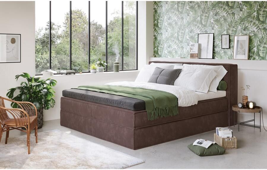 Home affaire Boxspring Milano Boxbed incl. topmatras 2 matrassen hardheden H2 H3 en H4 naar keuze - Foto 3
