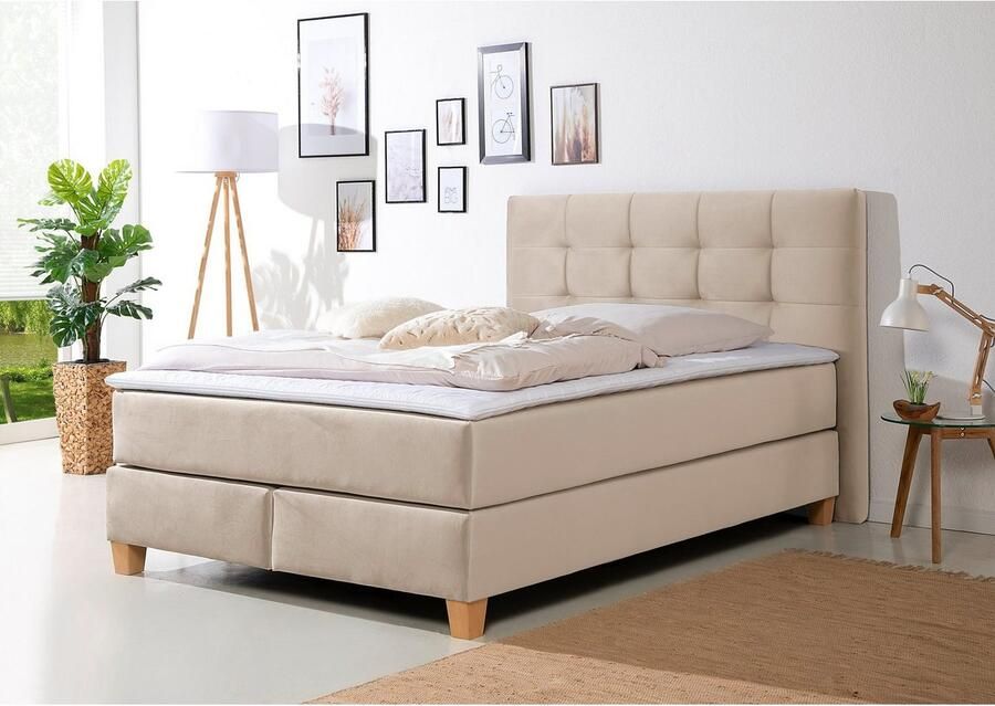Home affaire Boxspring Moulay incl. topmatras in 3 hardheden tfk ook in hardheid 4 - Foto 4
