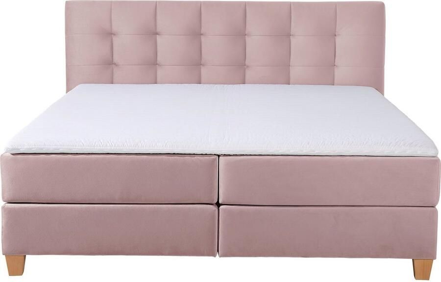 Home affaire Boxspring Moulay incl. topmatras in extra lang 220 cm 3 hardheden ook in h4