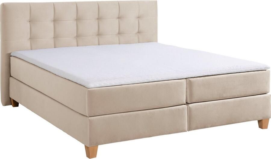 Home affaire Boxspring Moulay incl. topmatras in extra lang 220 cm 3 hardheden ook in h4 - Foto 7