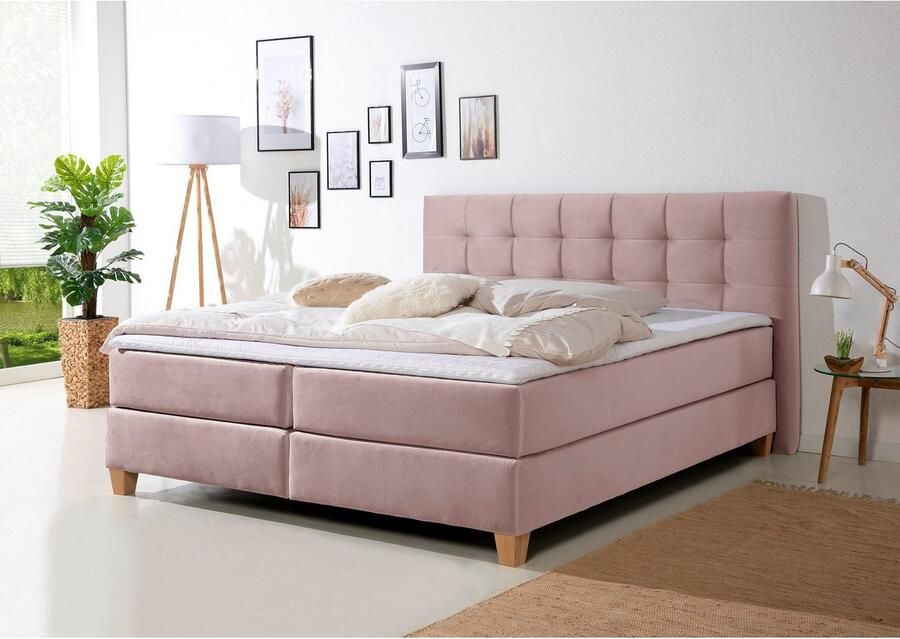 Home affaire Boxspring Moulay incl. topmatras in extra lang 220 cm 3 hardheden ook in h4 - Foto 3