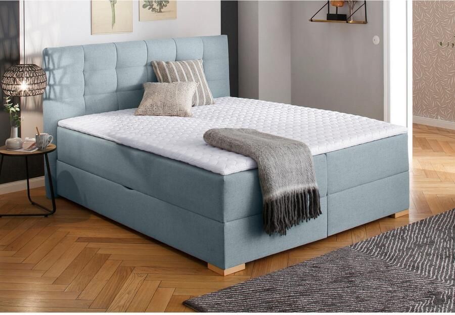 Home affaire Boxspring Olivet in 4 kleuren 4 breedten 2 matrassoorten ook in extra lang 220 cm - Foto 2