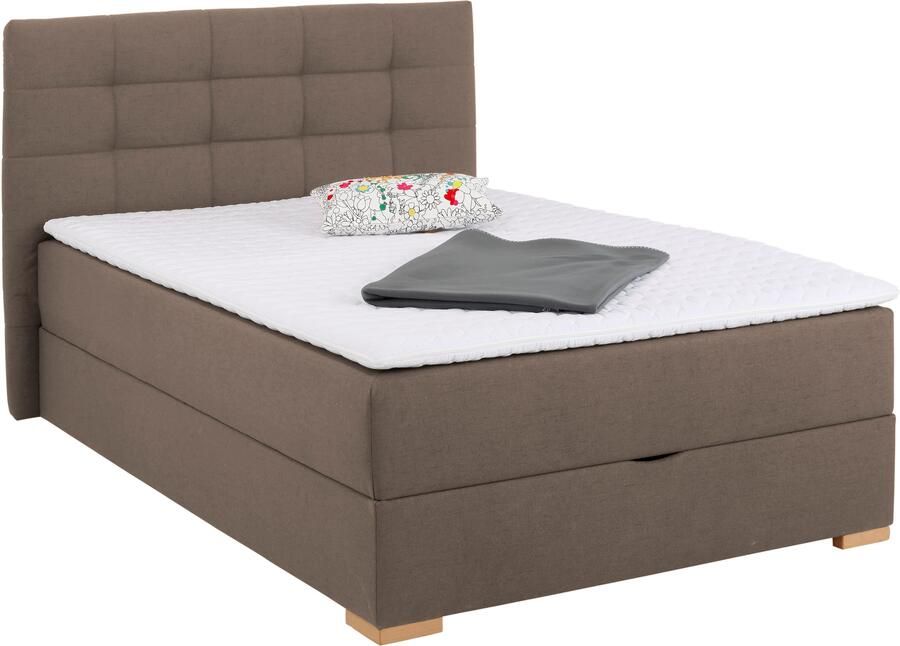 Home affaire Boxspring Olivet in 4 kleuren 4 breedten 2 matrassoorten ook in extra lang 220 cm - Foto 6