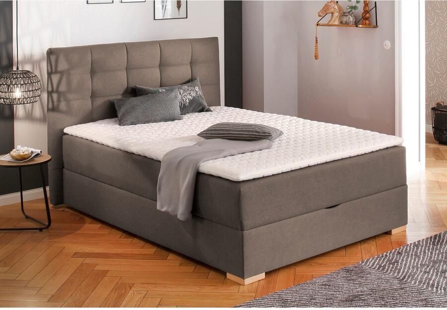 Home affaire Boxspring Olivet in 4 kleuren 4 breedten 2 matrassoorten ook in extra lang 220 cm - Foto 2
