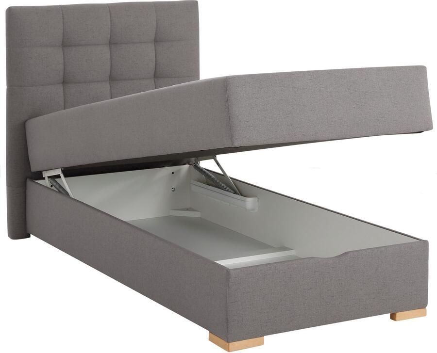 Home affaire Boxspring Olivet in 4 kleuren 4 breedten 2 matrassoorten ook in extra lang 220 cm