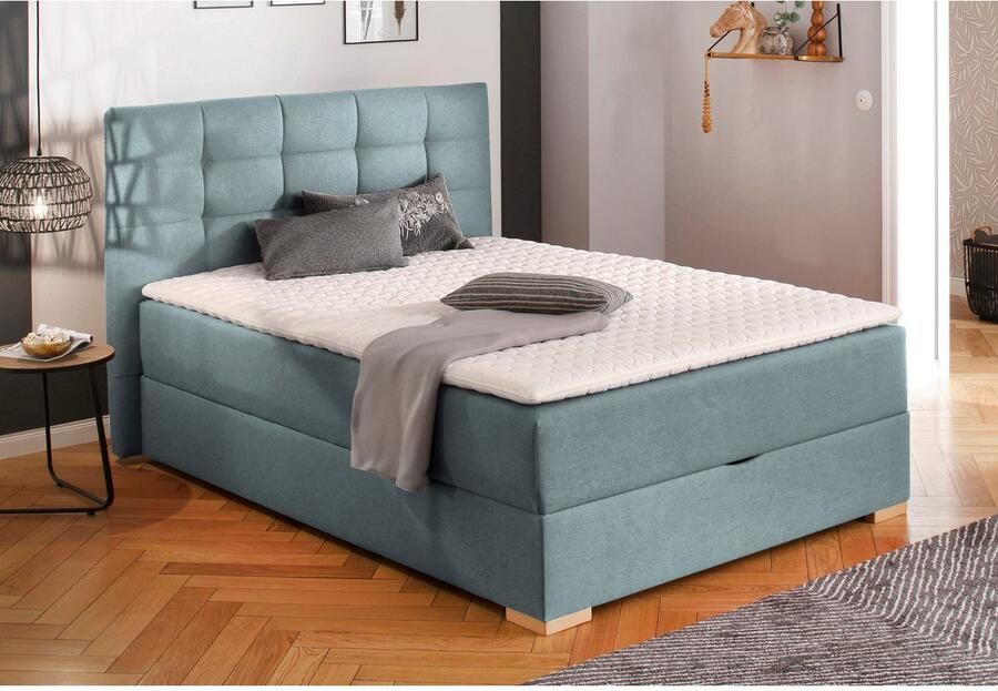 Home affaire Boxspring Olivet in 4 kleuren 4 breedten 2 matrassoorten ook in extra lang 220 cm - Foto 2