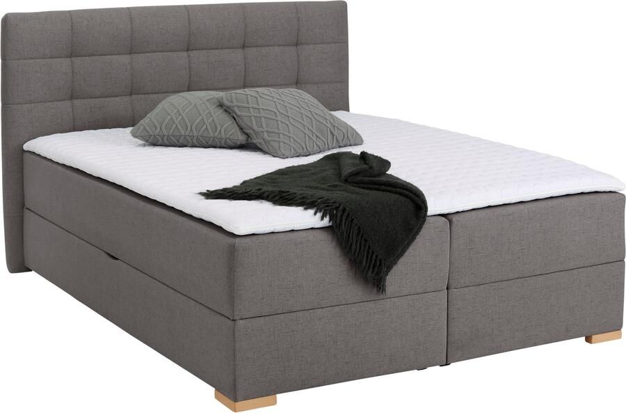 Home affaire Boxspring Olivet in 4 kleuren 4 breedten 2 matrassoorten ook in extra lang 220 cm - Foto 6