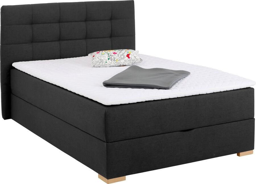 Home affaire Boxspring Olivet in 4 kleuren 4 breedten 2 matrassoorten ook in extra lang 220 cm - Foto 4