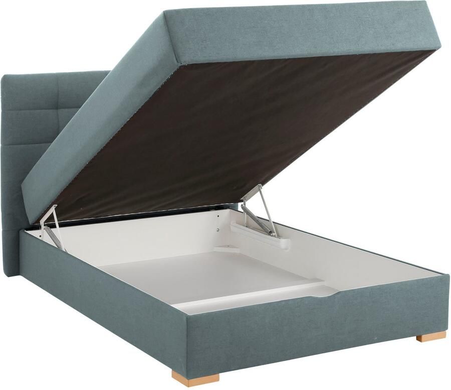Home affaire Boxspring Olivet in 4 kleuren 4 breedten 2 matrassoorten ook in extra lang 220 cm