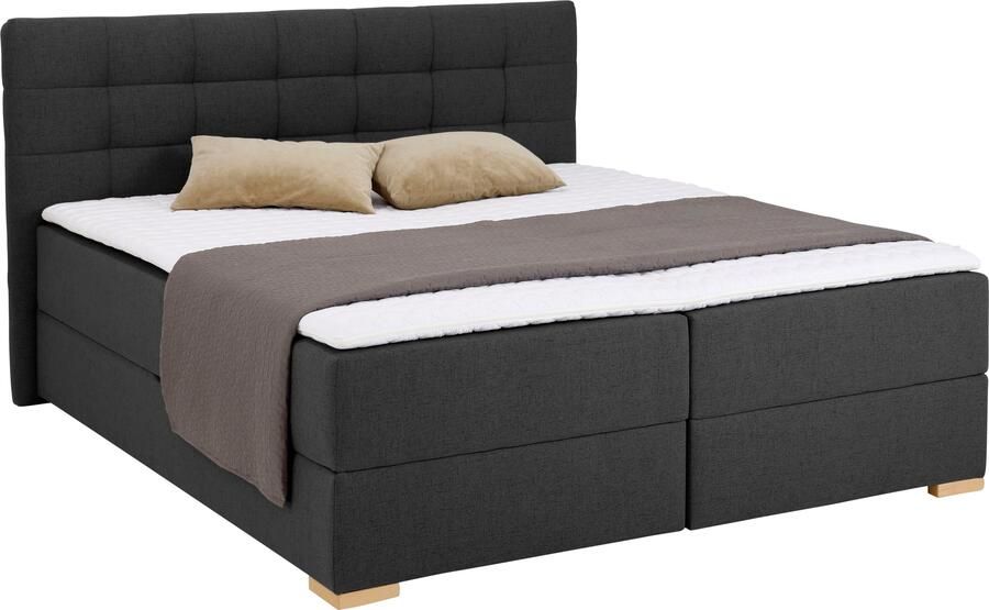 Home affaire Boxspring Olivet in 4 kleuren 4 breedten 2 matrassoorten ook in extra lang 220 cm - Foto 4