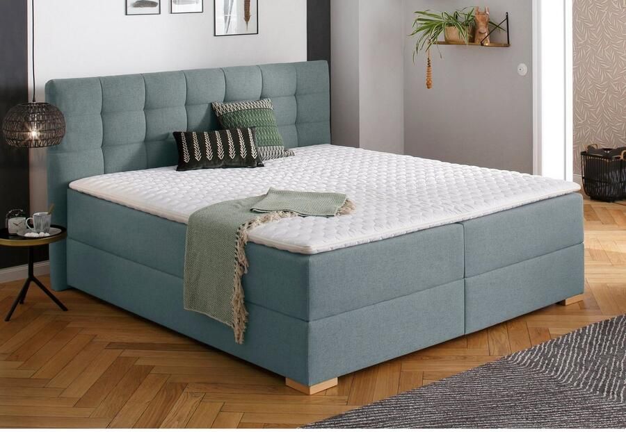 Home affaire Boxspring Olivet in 4 kleuren 4 breedten 2 matrassoorten ook in extra lang 220 cm - Foto 2