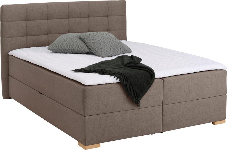 Home affaire Boxspring Olivet in 4 kleuren 4 breedten 2 matrassoorten ook in extra lang 220 cm - Foto 3