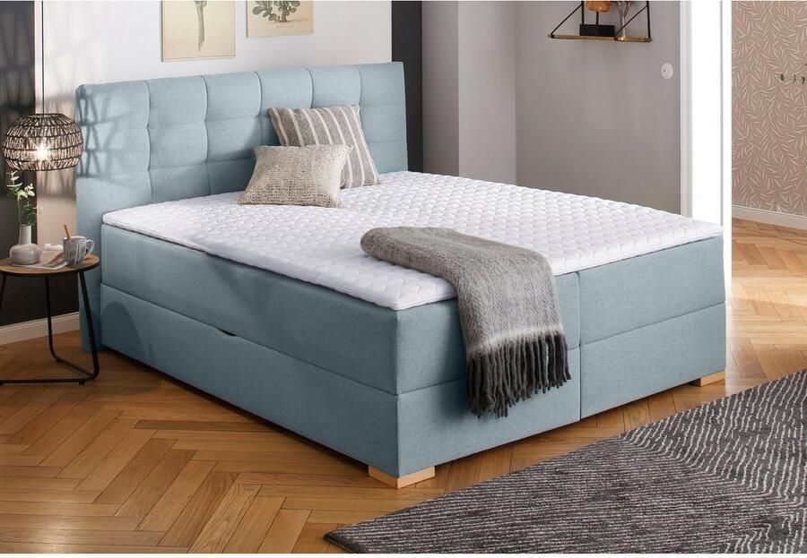Home affaire Boxspring Olivet in 4 kleuren 4 breedten 2 matrassoorten ook in extra lang 220 cm - Foto 2
