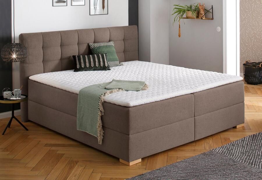 Home affaire Boxspring Olivet met bedkast in 4 kleuren 4 breedten 2 matrassoorten ook in extra lang 220 cm - Foto 3