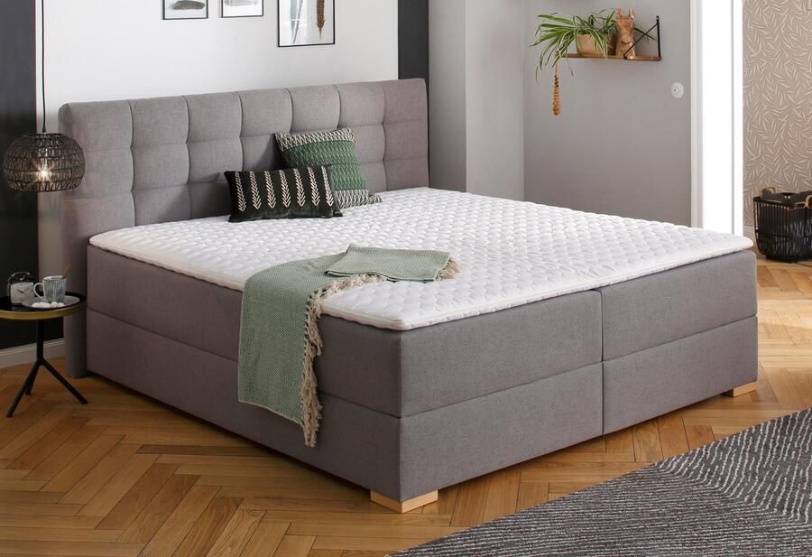 Home affaire Boxspring Olivet met bedkast in 4 kleuren 4 breedten 2 matrassoorten ook in extra lang 220 cm - Foto 2
