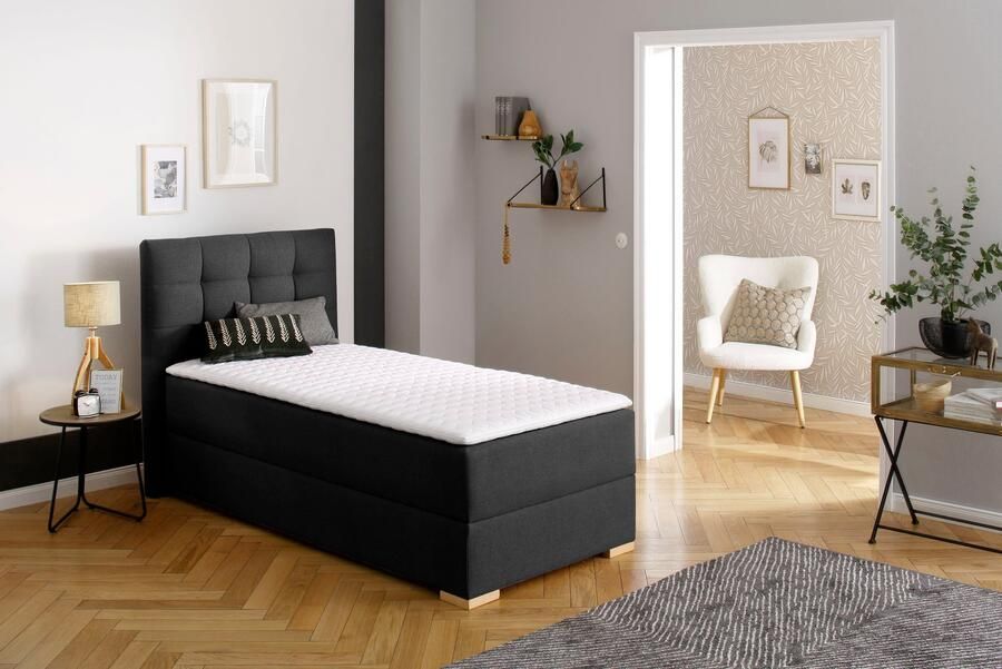 Home affaire Boxspring Olivet met bedkast in 4 kleuren 4 breedten 2 matrassoorten ook in extra lang 220 cm - Foto 3