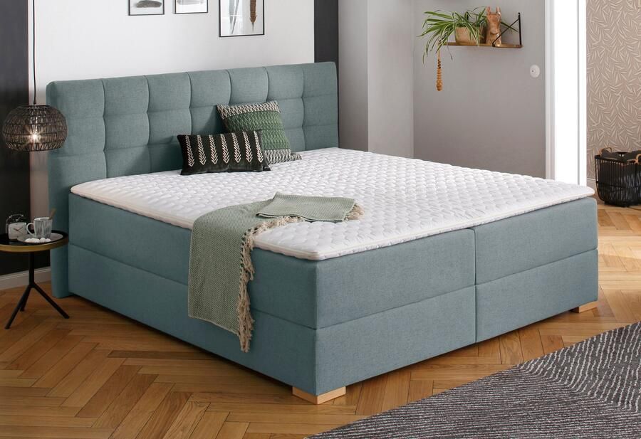 Home affaire Boxspring Olivet met bedkast in 4 kleuren 4 breedten 2 matrassoorten ook in extra lang 220 cm - Foto 2