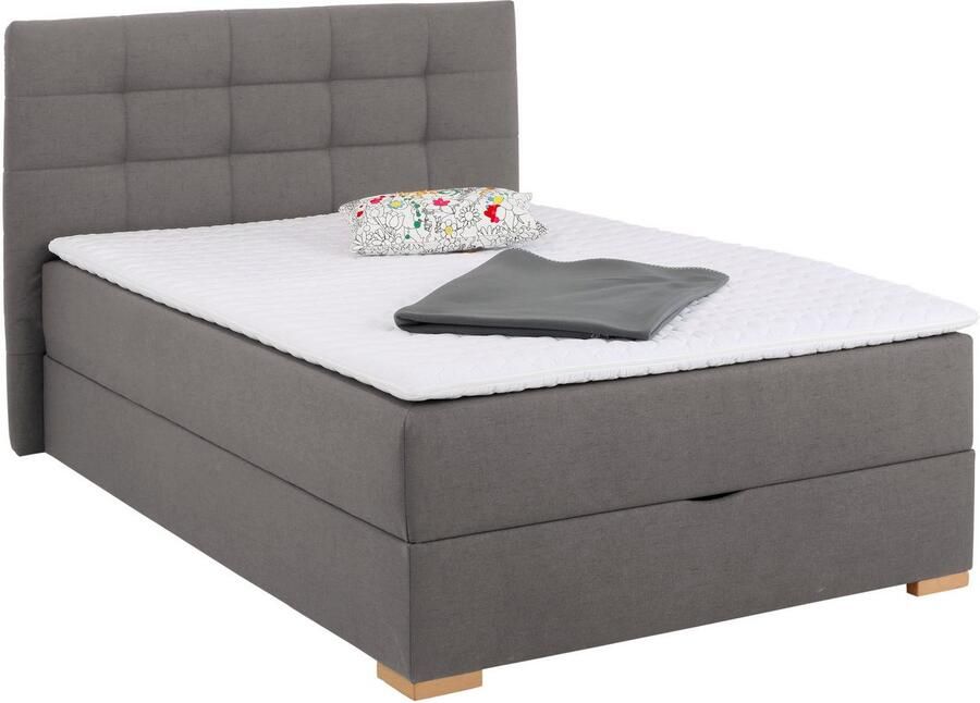 Home affaire Boxspring Olivet met bedkast in 4 kleuren 4 breedten 2 matrassoorten ook in extra lang 220 cm - Foto 2