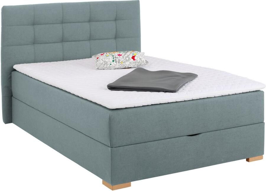 Home affaire Boxspring Olivet met bedkast in 4 kleuren 4 breedten 2 matrassoorten ook in extra lang 220 cm - Foto 2