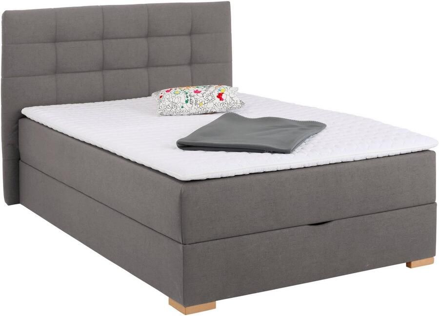 Home affaire Boxspring Olivet met bedkast in 4 kleuren 4 breedten 2 matrassoorten ook in extra lang 220 cm - Foto 2