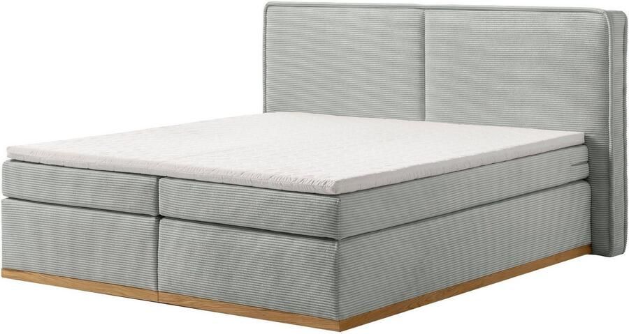 Home affaire Boxspring SHERWOOD Cord Hotelbed gestoffeerd bed premium bed boxspringbed Hoogwaardig corduroy zachte velours-structuur met premium Topper - Foto 7