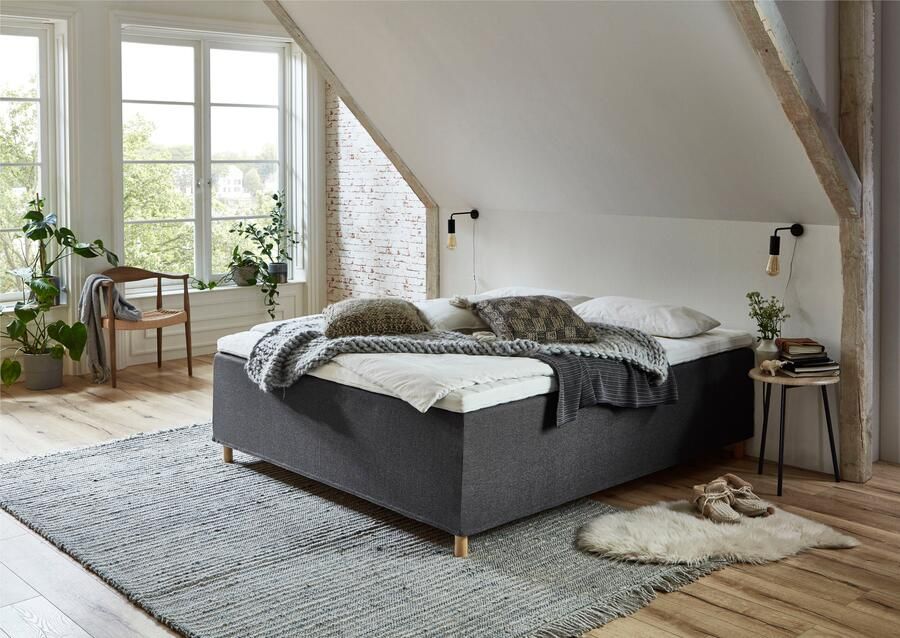 Home affaire Boxspring Thorsby Boxbed zonder hoofdbord vrij plaatsbaar voor schuine plafonds - Foto 4