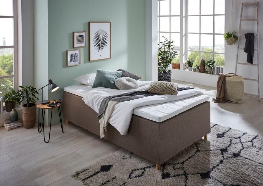 Home affaire Boxspring Thorsby Boxbed zonder hoofdbord vrij plaatsbaar voor schuine plafonds - Foto 4