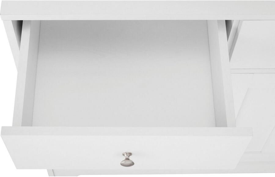 Home affaire Buffetkast Kate Breedte 88 cm met glasdeuren en houten deuren metalen handgrepen hoogte 182 cm - Foto 6