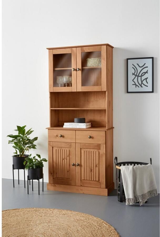 Home affaire Buffetkast Liotta met 1 lade en 3 verstelbare planken massief grenen - Foto 2