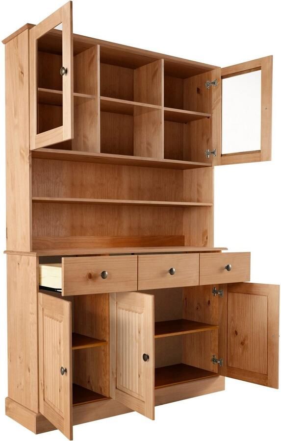 Home affaire Buffetkast Liotta met 2 laden en 6 verstelbare planken massief grenen - Foto 4