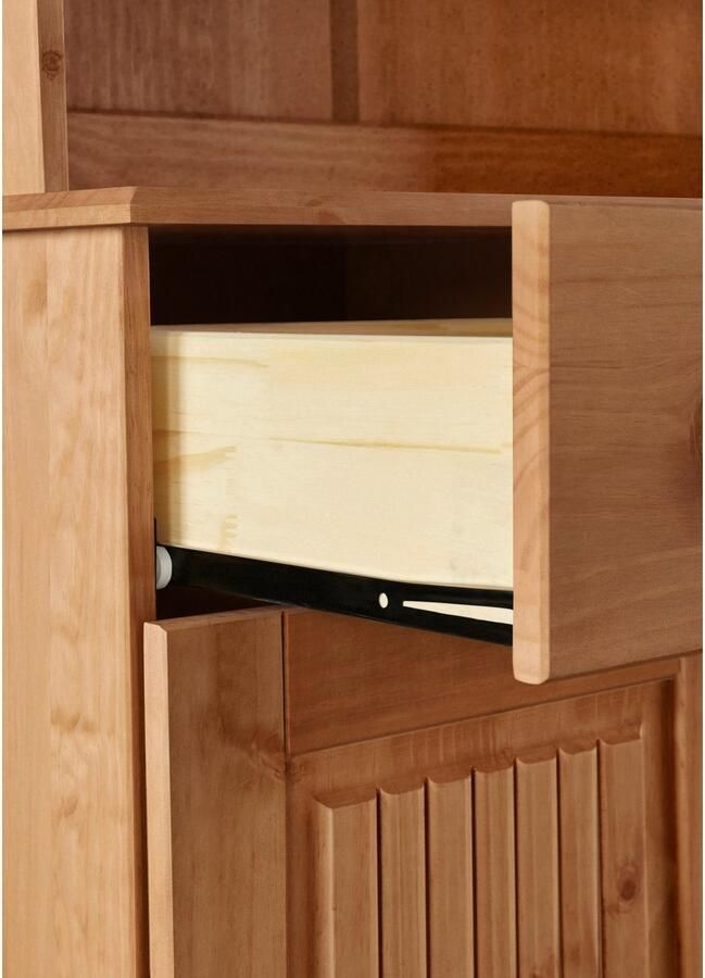 Home affaire Buffetkast Liotta met 2 laden en 6 verstelbare planken massief grenen