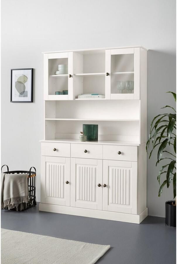 Home affaire Buffetkast Liotta met 2 laden en 6 verstelbare planken massief grenen - Foto 3