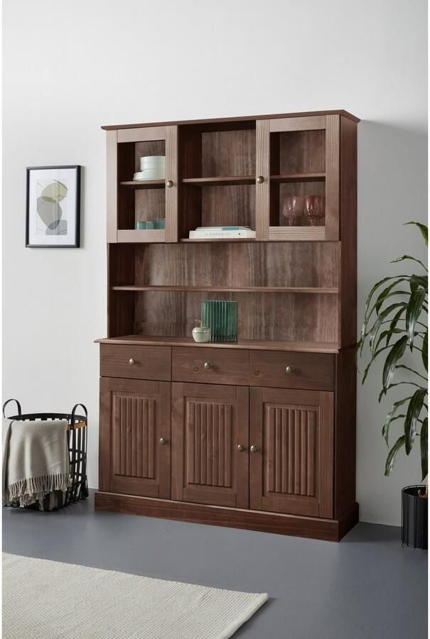 Home affaire Buffetkast Liotta met 2 laden en 6 verstelbare planken massief grenen - Foto 3