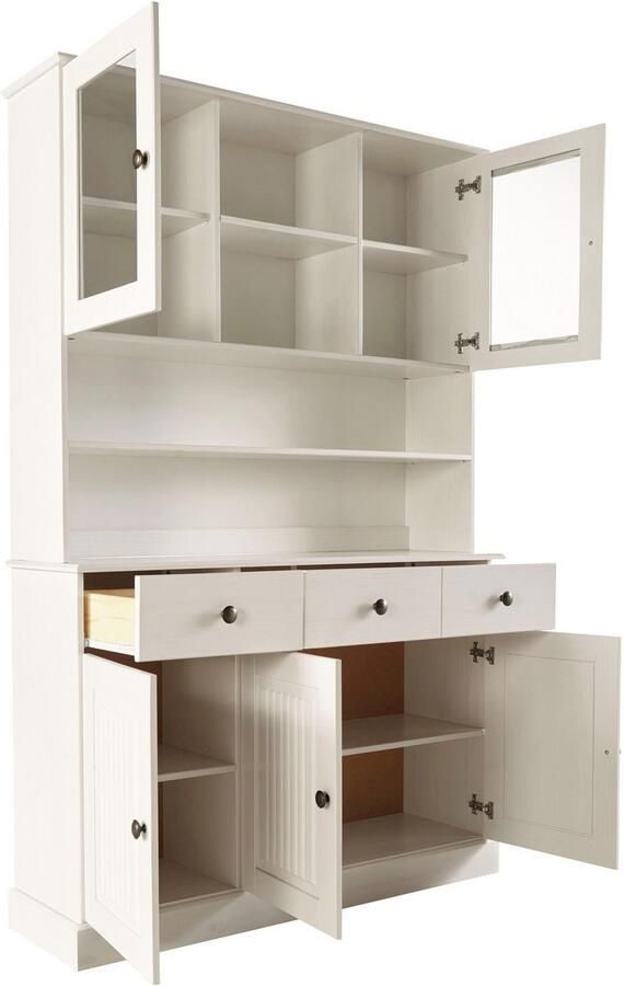 Home affaire Buffetkast Liotta met 2 laden en 6 verstelbare planken massief grenen - Foto 5