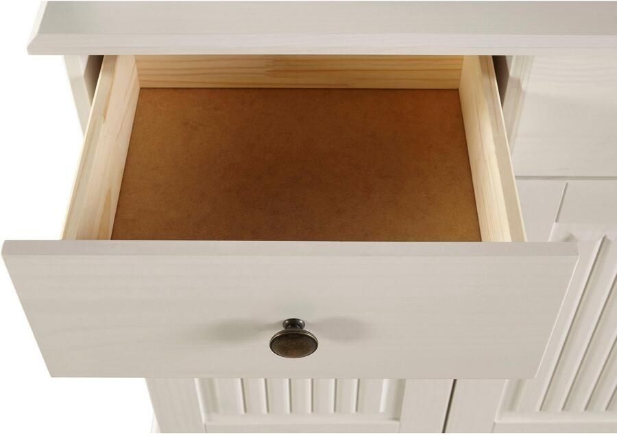 Home affaire Buffetkast Liotta met 2 laden en 6 verstelbare planken massief grenen - Foto 2