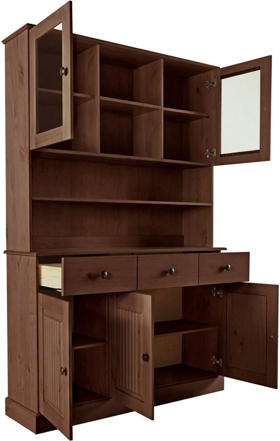 Home affaire Buffetkast Liotta met 2 laden en 6 verstelbare planken massief grenen - Foto 4