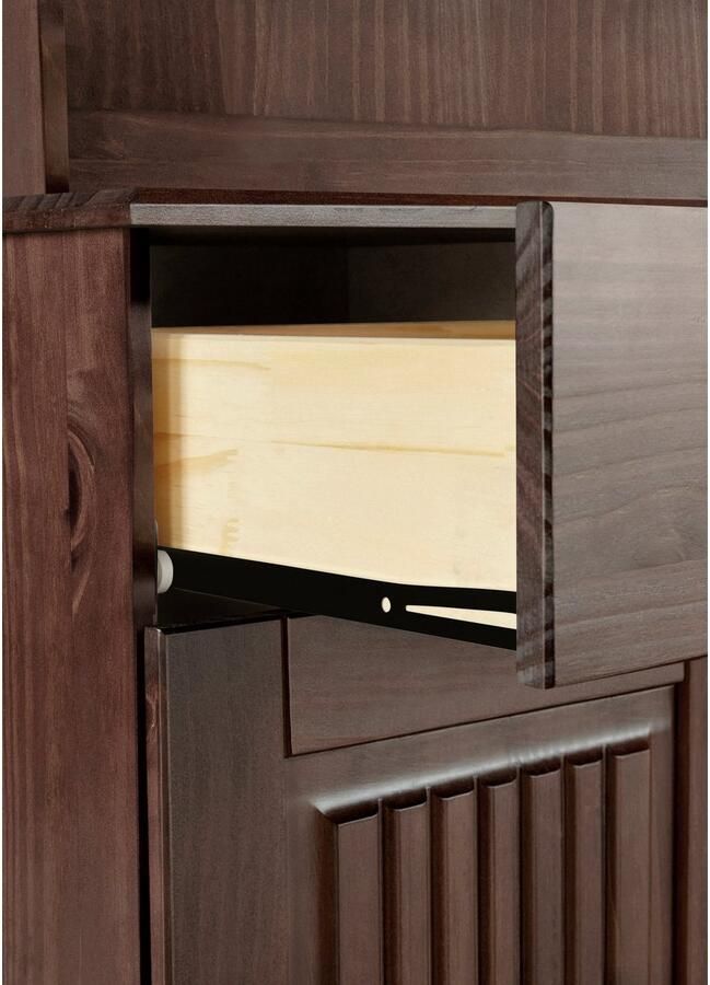 Home affaire Buffetkast Liotta met 2 laden en 6 verstelbare planken massief grenen