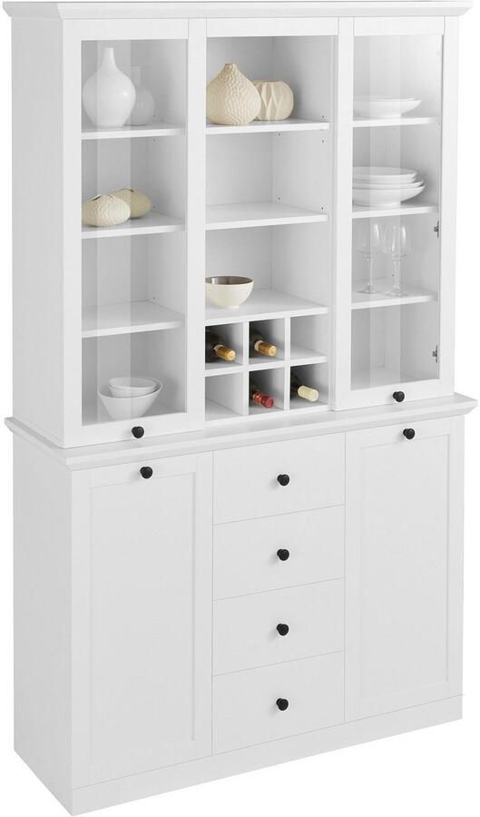 Home affaire Buffetkast Örebro tijdloze landelijke stijl volledig uittrekbaar verlichting optioneel - Foto 9